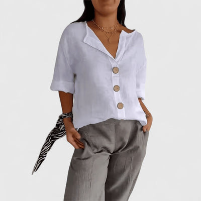 Franca | Classic Button Blouse