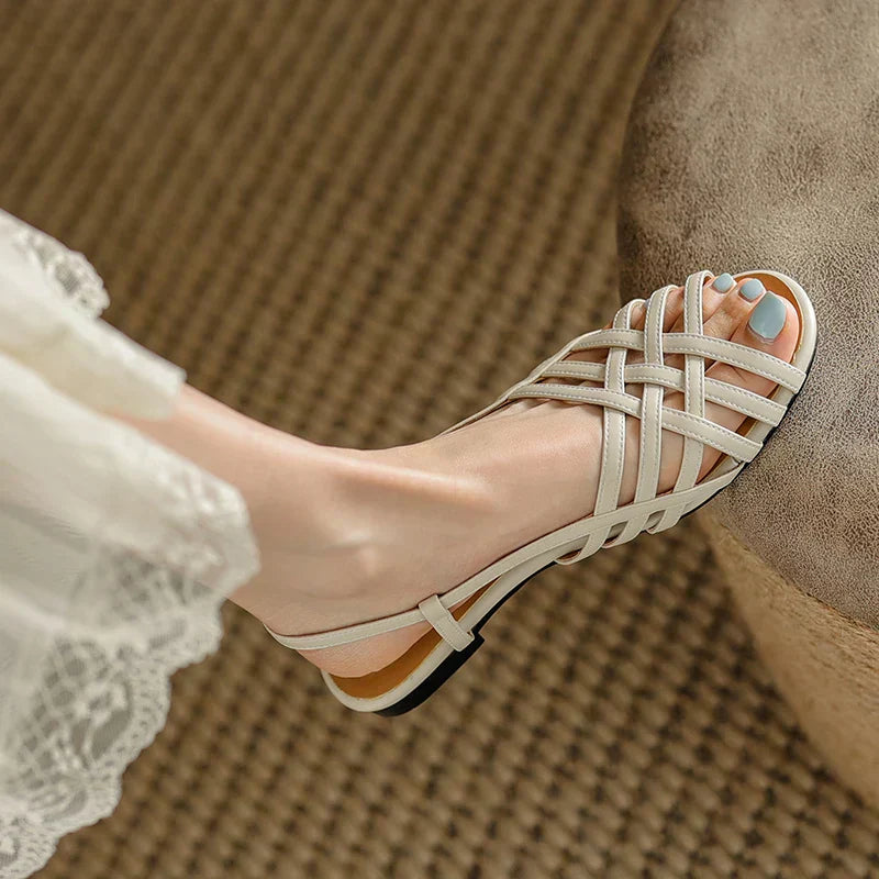 Fiora | Woven Leather Sandals