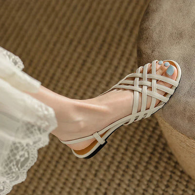 Fiora | Woven Leather Sandals