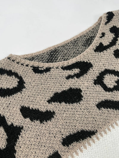 Wynn | Color-Blocked Leopard Print Sweater