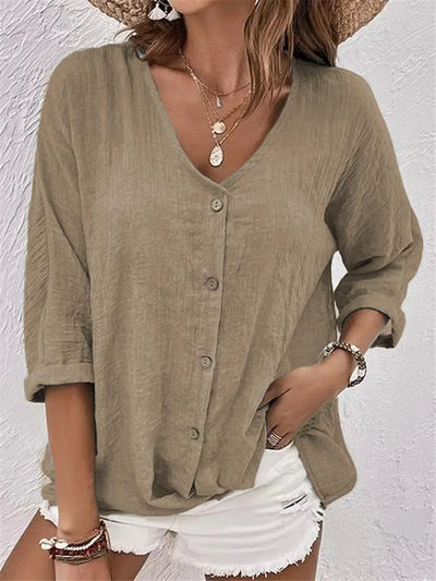 Alberte | Relaxed Button Blouse