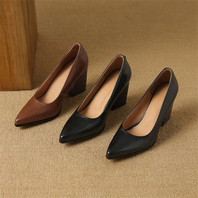 Frederikke | Classic Block Heel Pumps