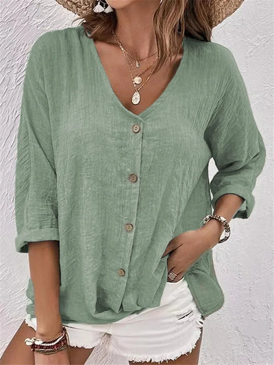 Alberte | Relaxed Button Blouse