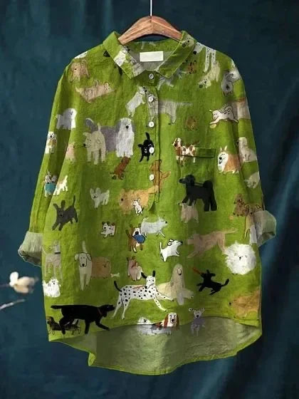 Line | Casual Skjorte med Print