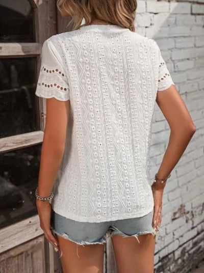 Fiona | Elegant White Blouse