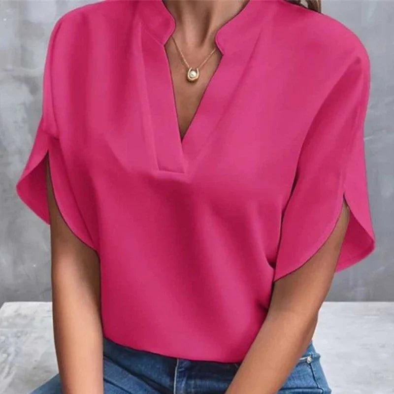 Liva | Elegant V-Neck Blouse