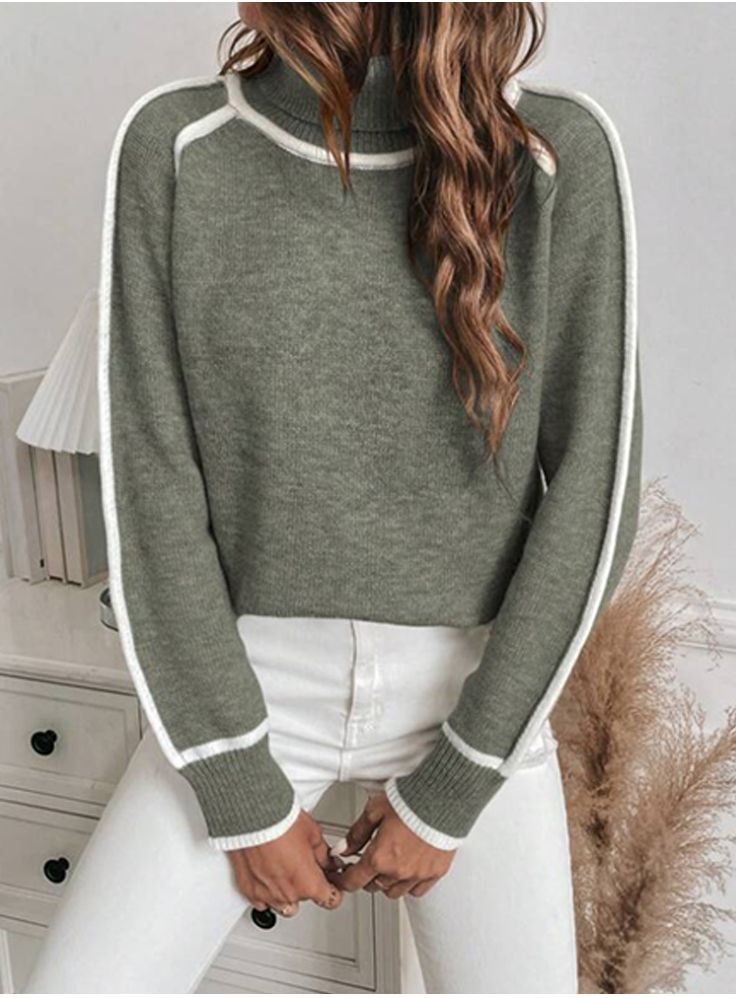 Fiona | High Neck Knit Sweater