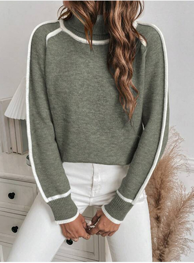 Fiona | High Neck Knit Sweater