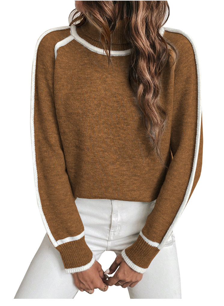 Fiona | High Neck Knit Sweater