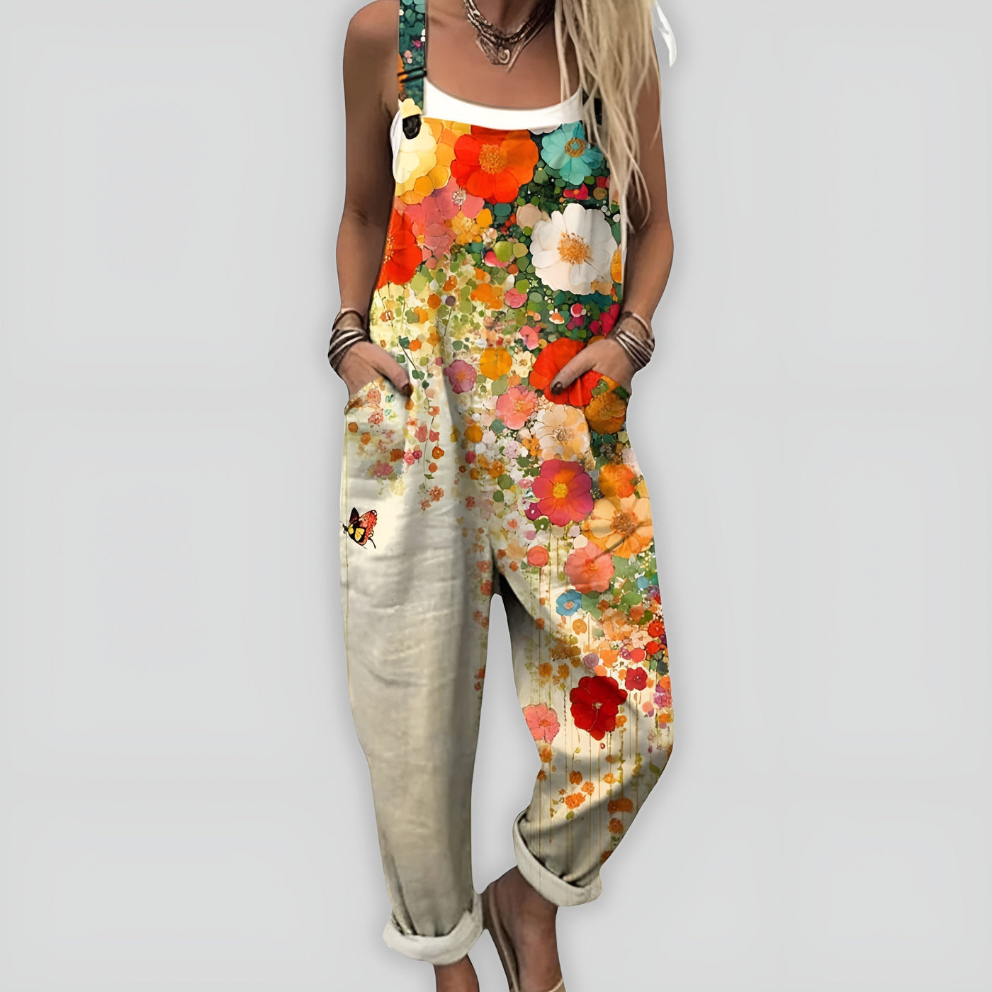 Sophie | Colorful Floral Print Jumpsuit