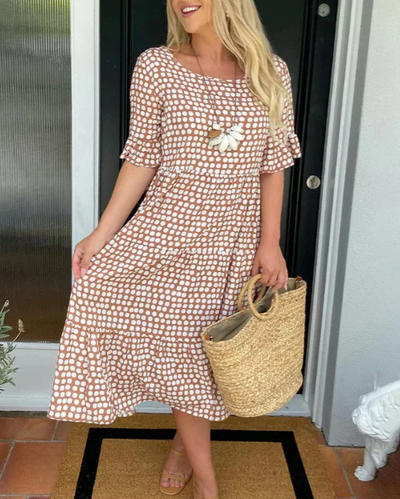 Flora | Polka-Dot Tiered Dress