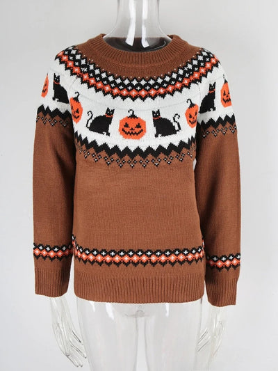 Lennon | Pumpkin Cat Sweater