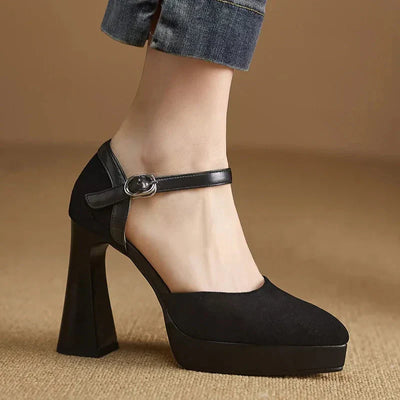 Frida | Elegant Block Heel Pumps