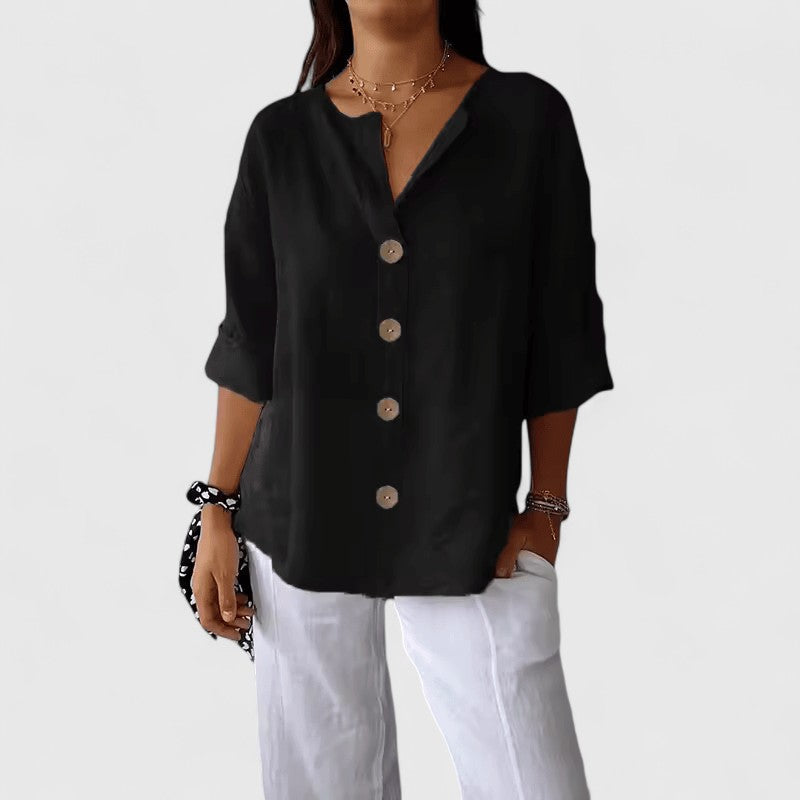 Franca | Classic Button Blouse