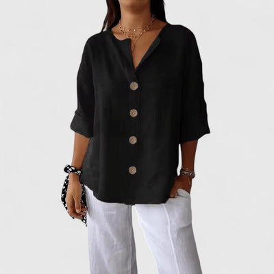 Franca | Classic Button Blouse