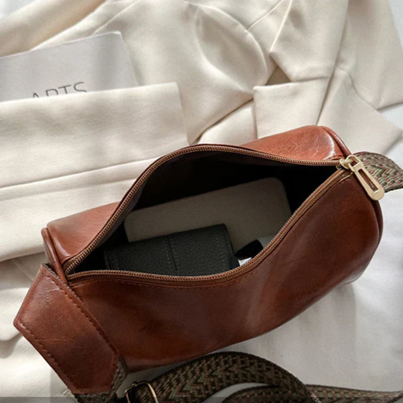 Ingrid | Classic Brown Leather Shoulder Bag