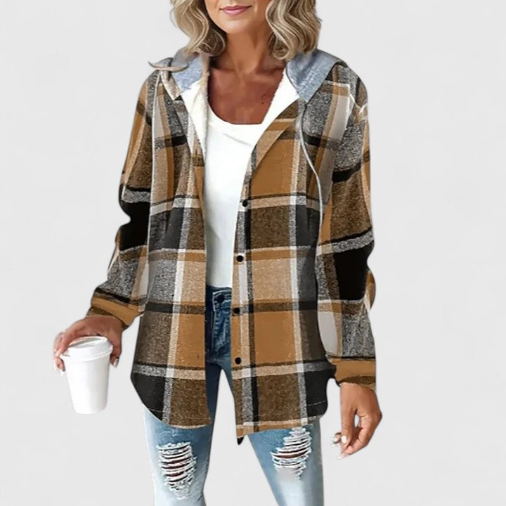 Franka | Plaid Hooded Jacket