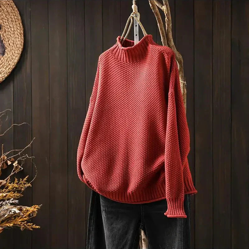 Florentina | Textured Turtleneck Sweater