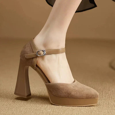 Frida | Elegant Block Heel Pumps