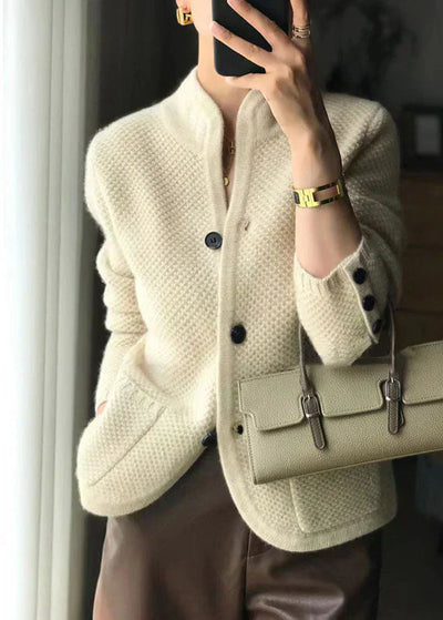 Alaya | Textured Button Sweater