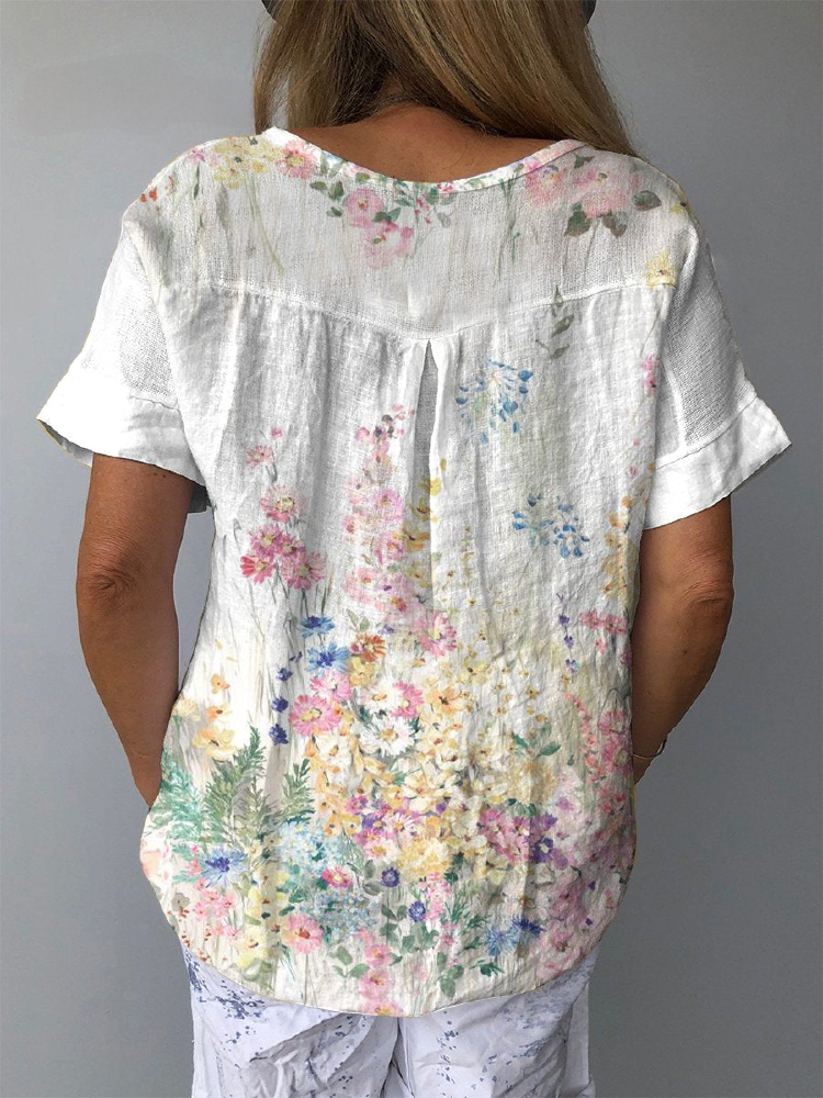Marissa | Pastel Floral Print Blouse
