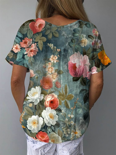 Melisandra | Elegant Floral Print Blouse