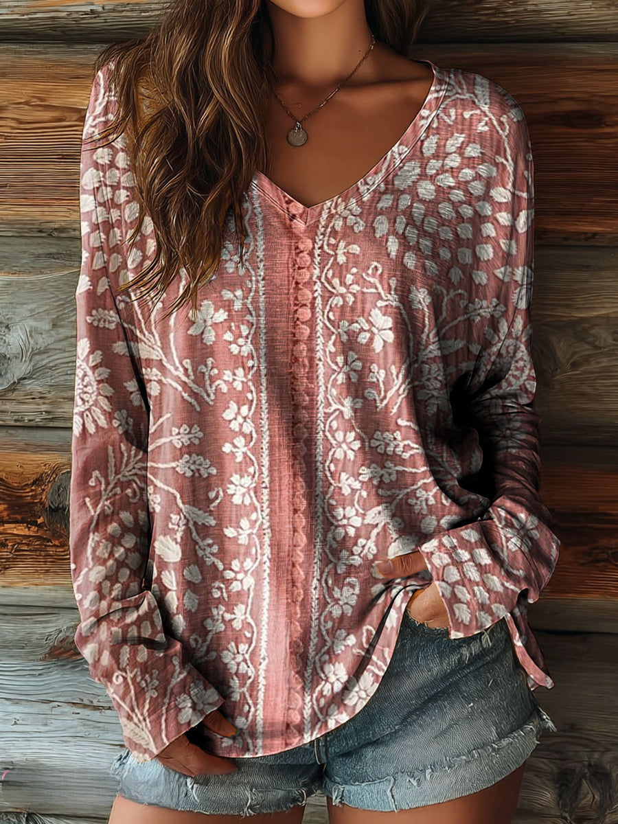 Liora | Blush Garden Blouse