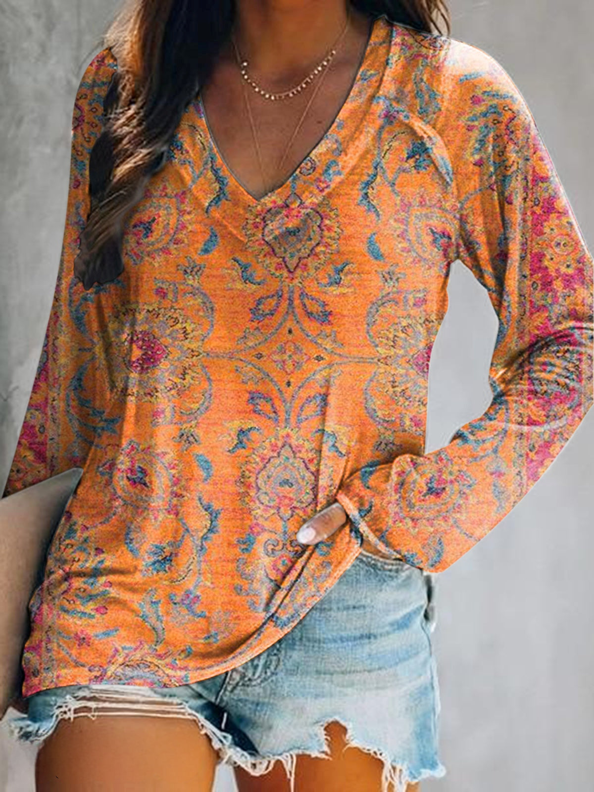 Fayola | Sunset Tapestry Blouse