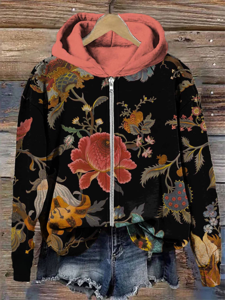 Leona | Midnight Blossom Hoodie