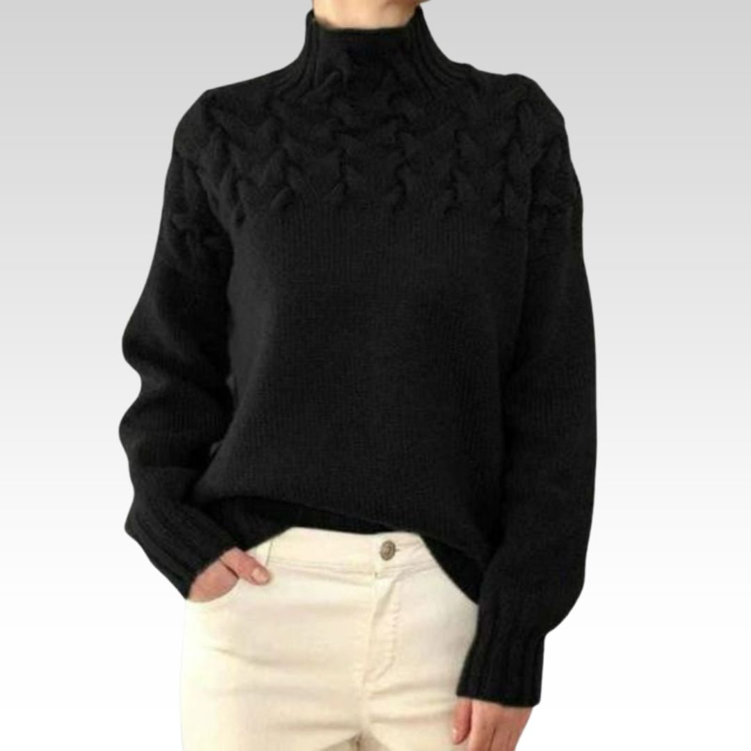 Frances | Cable Detail Knit Sweater
