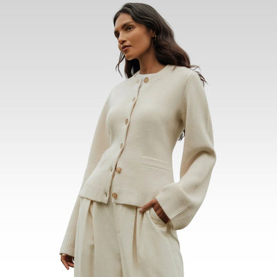 Elvira | Buttoned Knit Sweater