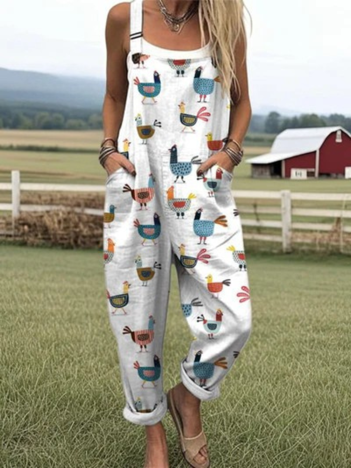 Sophia | Whimsical Birds Jumpsuit