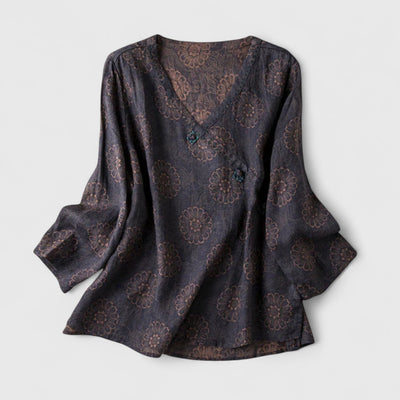 Felicia | Bohemian Print Blouse