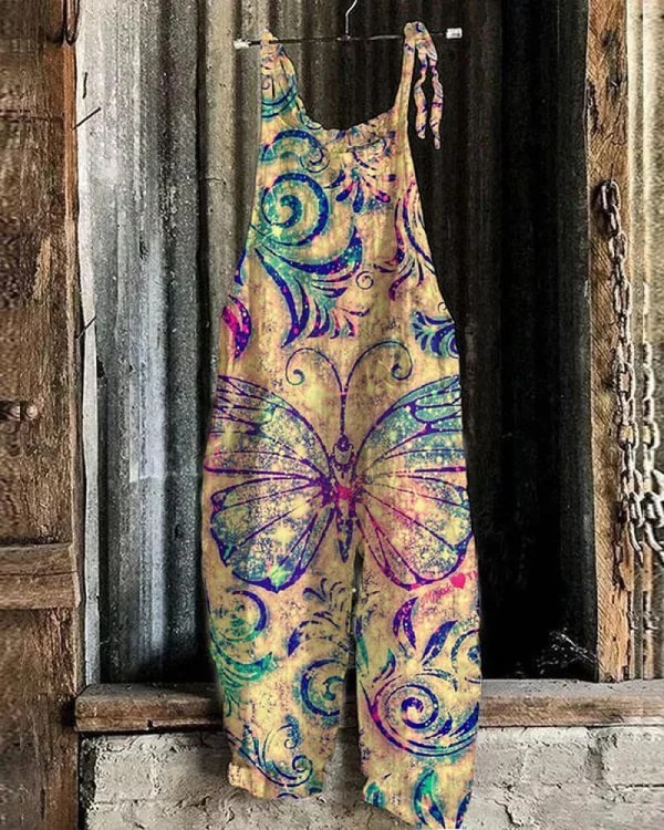 Maja | Butterfly Swirl Overalls