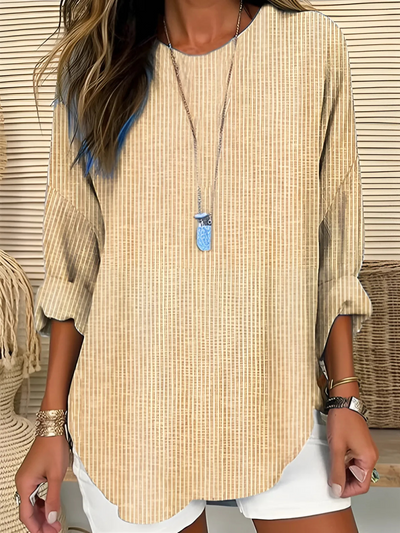Frida | Striped Casual Blouse