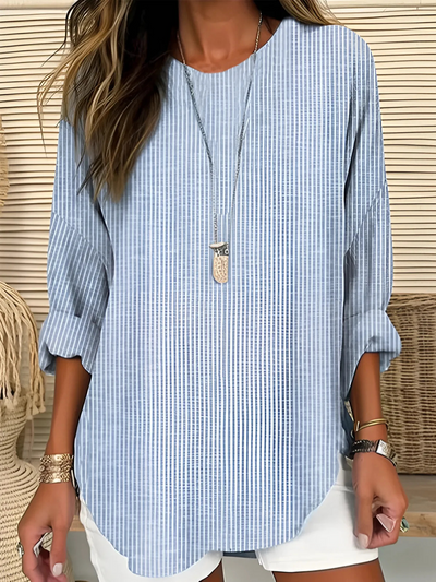 Frida | Striped Casual Blouse