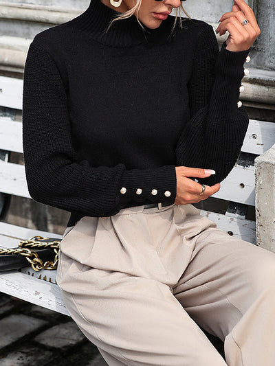 Jayden | Pearl Accent Sweater