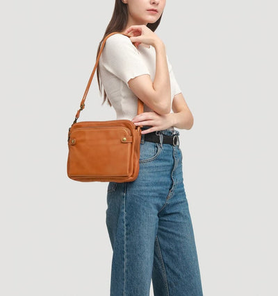 Clara | Vintage Brown Shoulder Bag