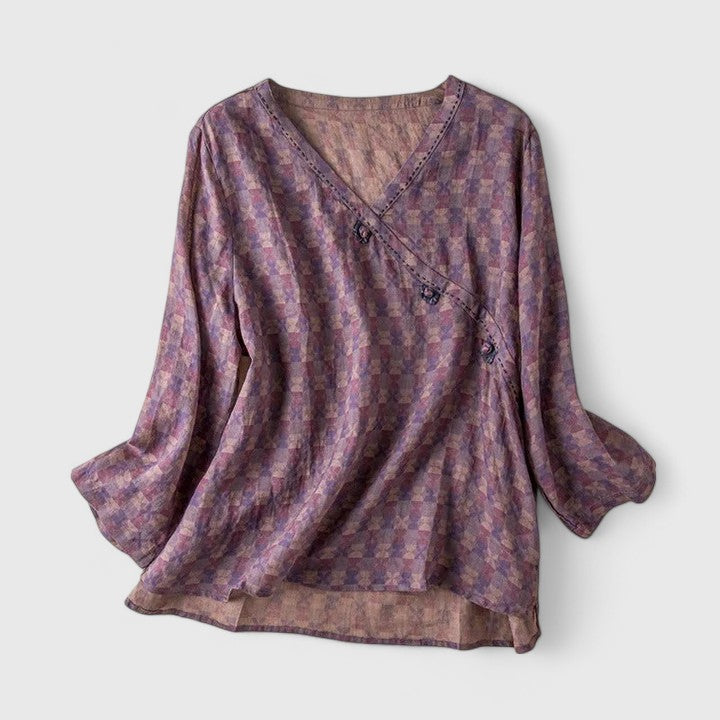 Felicia | Bohemian Print Blouse