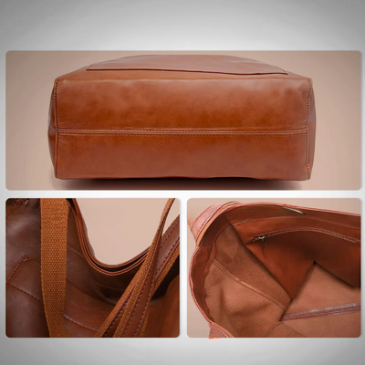 Lene | Everyday Brown Leather Tote