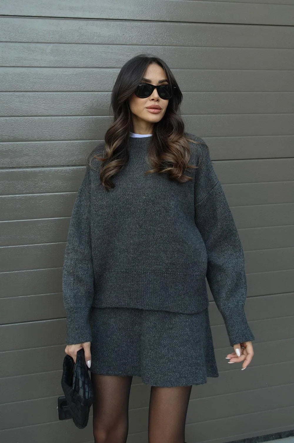 Halle | Knit Sweater & Skirt Set