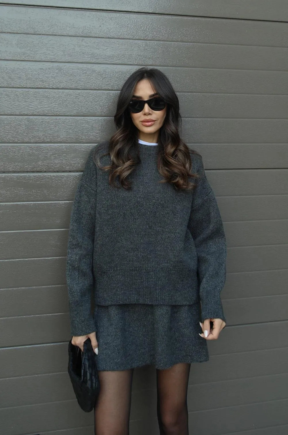Halle | Knit Sweater & Skirt Set
