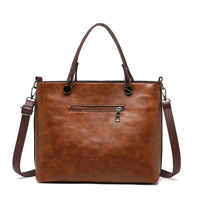 Dagmar | Dual Pocket Leather Tote