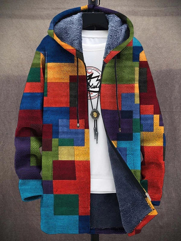 Felicia | Geometric Patch Hoodie