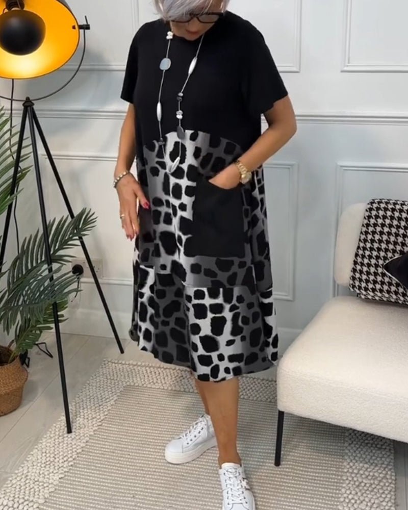 Charlotte | Monochrome Chic Dress