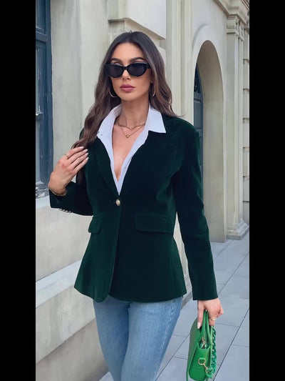 Francesca | Velvet Elegance Blazer