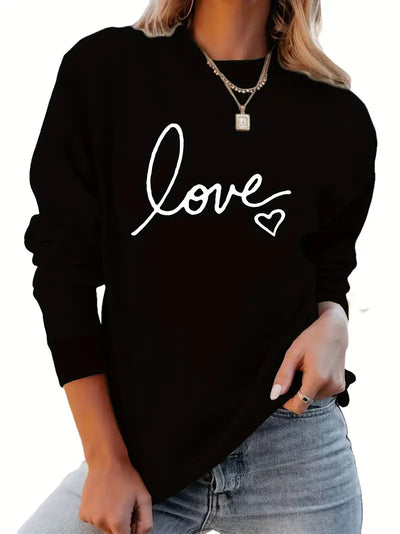 Fiona | Love Print Sweater