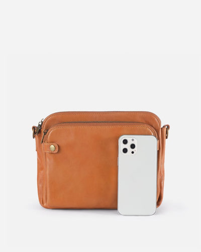 Clara | Vintage Brown Shoulder Bag