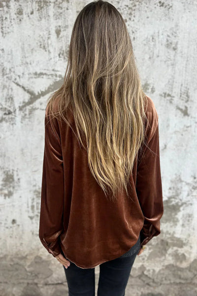 Frederica | Velvet Blouse