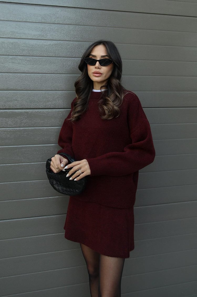 Iris | Knit Sweater & Skirt Set